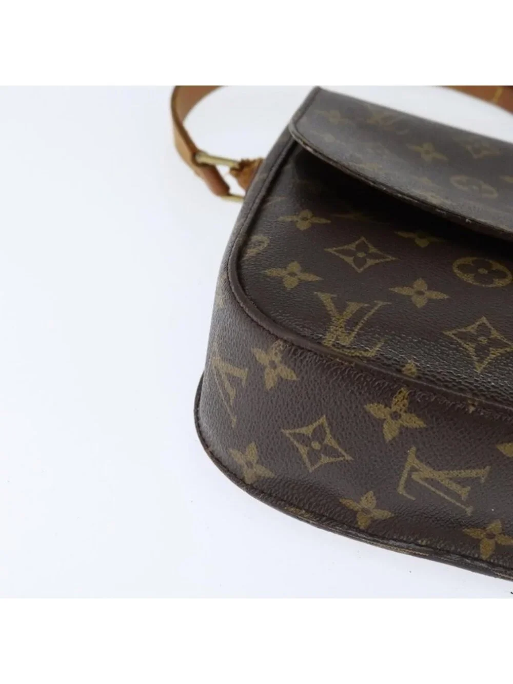 Authentic LOUIS VUITTON Monogram Saint Cloud GM Shoulder Bag M51242 LV - Picture 8 of 16